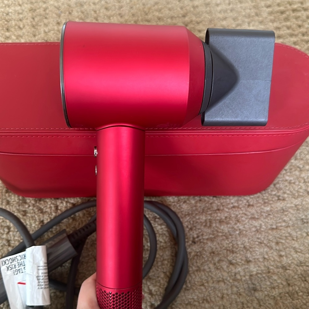 Dyson hair dryer with original hard case